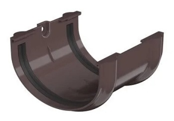Соединение желоба Оптима (темно-коричневый) 120/80 мм Технониколь