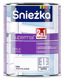 Эмаль акриловая Sniezka Supermal для ПВХ окон и дверей 0,75 л 
