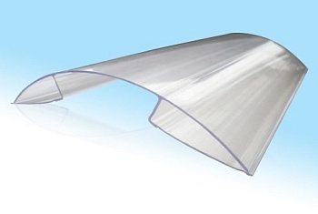 Соединитель для поликарбоната коньковый 6-8 мм (прозрачный) 6 м