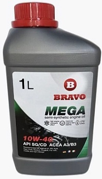Масло моторное полусинтетическое BRAVO 10W40 API SG/CD 1 л
