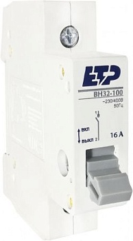 Выключатель нагрузки ВН32-100 1P 16А ETP
