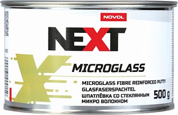 Шпатлевка автомобильная Novol Next Microglass со стеклянным микро волокном 0.5 кг