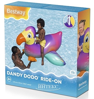Надувная игрушка для плавания Dandy Dodo 141х113 см арт.41504 Bestway