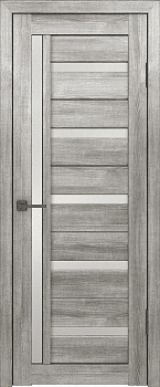 Дверное полотно Лайт 18 Муссон,стекло белый сатинат 2000х600x35 мм Юркас