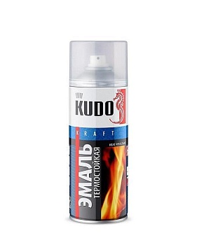 Эмаль аэрозольная термостойкая Kudo