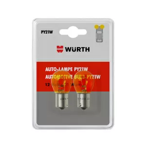 Лампа накаливания автомобильная Wurth PY21W 12V 21W, BAU15S (2 шт)