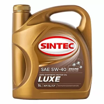 Масло моторное полусинтетическое SINTEC LUXE SAE 5W-40 API SL/CF 5 л