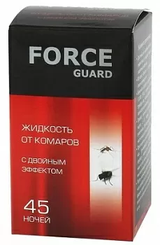 Жидкость от комаров (красная) 45 ночей, 39 мл Force Guard