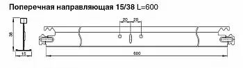 Профиль T 15/38 PRIM A907RUS06 металлик RUS L=0.60