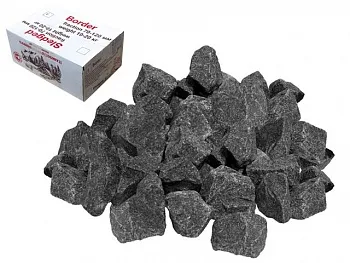 Камни для бани и сауны Габбро-диабаз, колотый 20кг, ARIZONE 62-102001