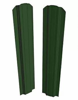 Штакетник П-111 1,5м зеленый мох RAL6005 Скайпрофиль