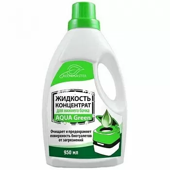 Жидкость-концентрат 950 мл для нижнего бачка GreenMaster Green