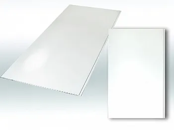 Панель пластиковая (ПВХ) ДекоРуст Альянс Белый глянец 25см, длина 2.7м
