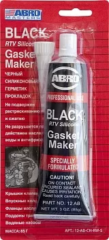 Герметик прокладок (чёрный), 85 г ABRO 12-AB-CH-RW-S