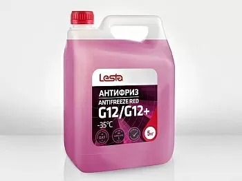 Антифриз Lesta G12/12+ LES-AS-A35-G12RU/5 (красный) 5 кг