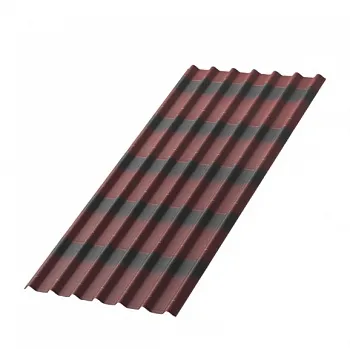 Лист кровельный ONDULINE x5 SR-150 3D (красный) 1,95x0,95м