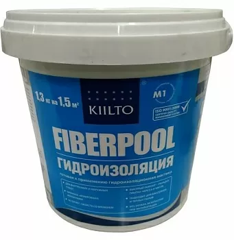 Мастика гидроизоляционная Kiilto Fiberpool, 1,3 кг