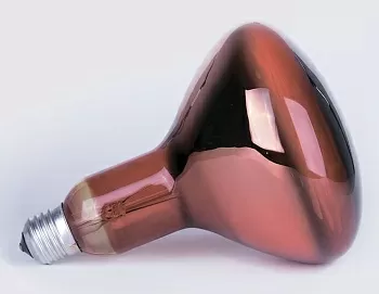 Лампа инфракрасная ИКЗК 230-250 R127 E27 красная колба КЭЗЛ