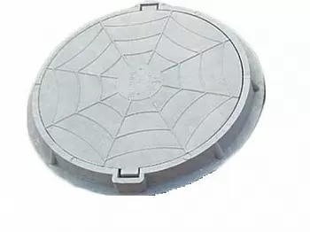 Люк полимерно-композитный легкий круглый, 756x70 серый
