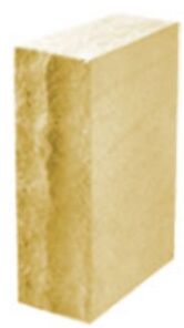 Кирпич (камень) силикатный СЛК-150/35, желтый, рустированный, лицевой, 250х108х65
