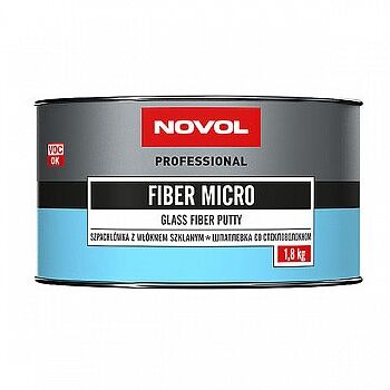 Шпатлевка автомобильная Novol Fiber Micro со стекловолокном 1.8 кг