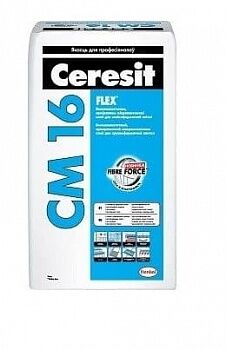 Клей для плитки Ceresit CM 16 Flex, 25 кг
