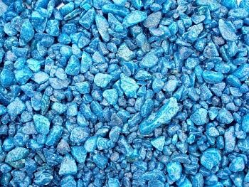 Щебень синий декоративный (гранитный), 20кг фракция 5-10мм