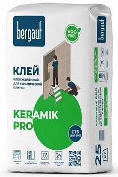 Клей для плитки Bergauf Keramik Pro, 25 кг