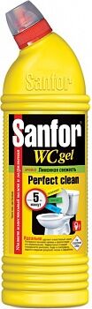 Средство чистящее Sanfor Wc Gel Лимонная свежесть 750г