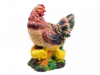 Статуэтка гипсовая “Курица с цыплятами” 35 см