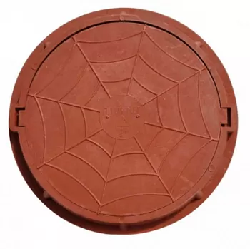 Люк полимерно-композитный легкий круглый, 756x70 коричневый