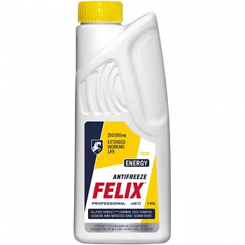 Антифриз FELIX Energy G12+ (желтый) 1 кг