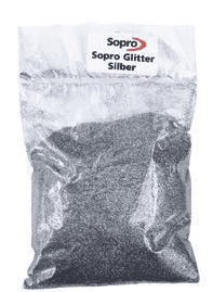 Блёстки для фуги Sopro Glitter AG (1020) серебро, 100г