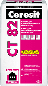 Клей для теплоизоляционных материалов Ceresit CT82, 25 кг