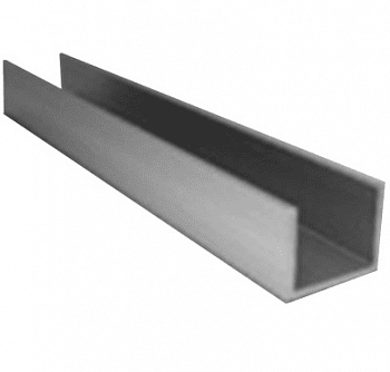 Швеллер алюминиевый 10х10х10х1.5х1000мм, серебро 