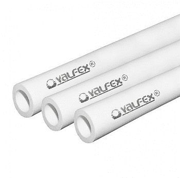 Труба PP SDR6, Ру20, 32х5.4мм, 2м, белый,VALFEX