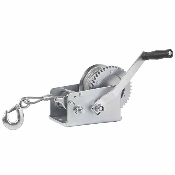 Лебедка ручная барабанная (стальной трос) 1130кг, ForceKraft KB-S-2500