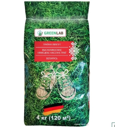 Травосмесь Газон Низкорослый, 4кг Greenlab