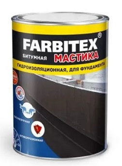 Мастика битумная гидроизоляционная 2 кг Farbitex