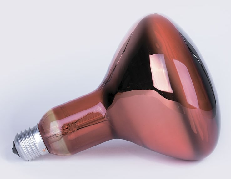 Лампа инфракрасная ИКЗК 220-250 R127 E27 красная колба КЭЗЛ