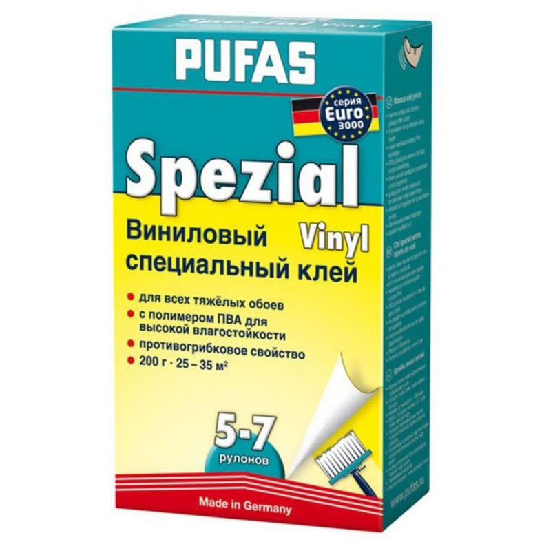 Клей Обойный PUFAS специальный виниловый 5-7 рул, 200 г