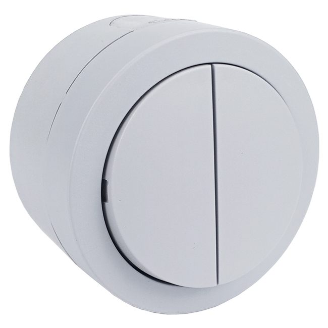 Выключатель 2-клавишный xOne серый Ovivo 406-240000-202