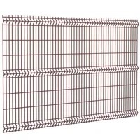 Секция еврозабора 1.23x2.5 м, ячейка 60x200 мм, диаметр 3/3.8 мм, RAL 8017 (коричневый шоколад)