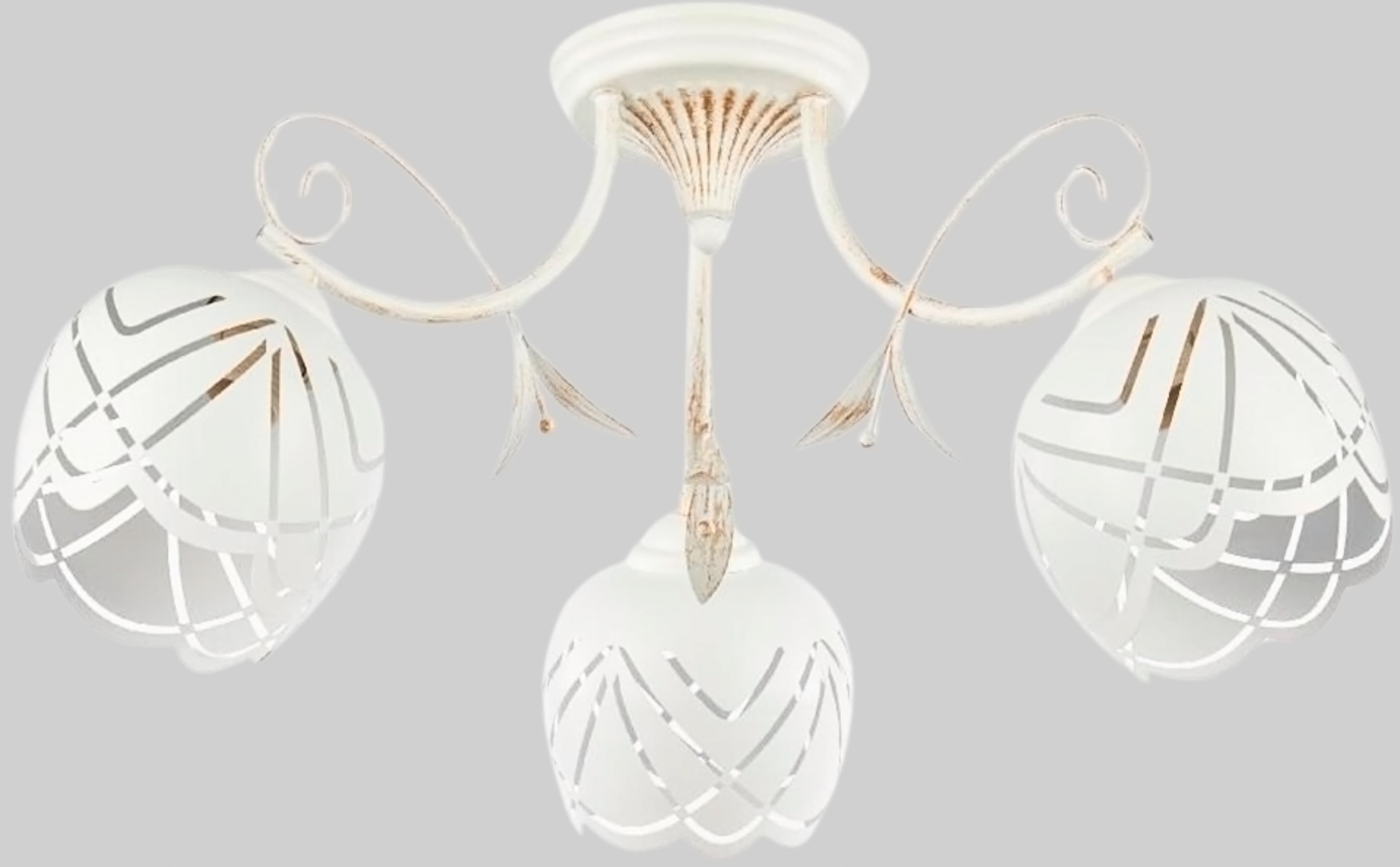 Светильник НПБ 02-3x60-102 70242/3 белый/золотая патина Айтин-Про