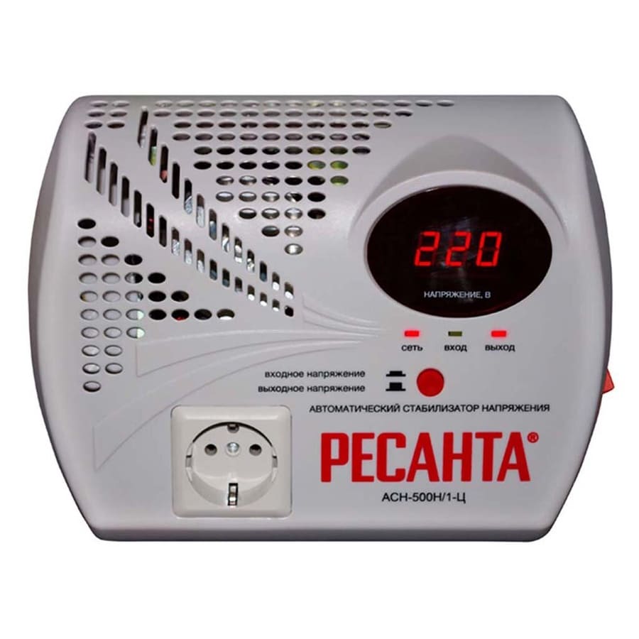 Стабилизатор напряжения серии релейный Ресанта АСН-500Н1/1-Ц 63/6/9
