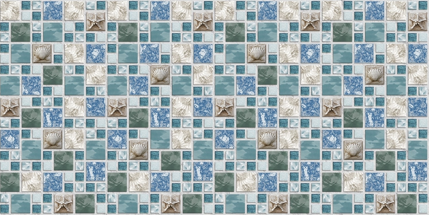 Панель ПВХ 955х480мм Мозаика Морской бриз ArtDekArt