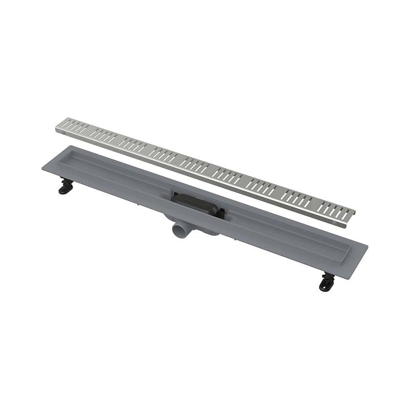 Водоотводящий желоб с порогами для перфорированной решетки AG100401550, APZ10 Simple Alcaplast