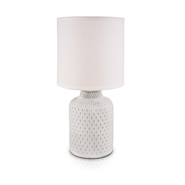 Светильник настольный 452 Ромбы белый E14 Lucia