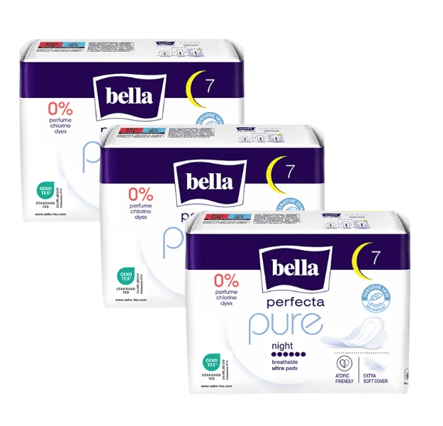 Прокладки гигиенические женские BELLA Perfecta pure night  (10 штук)