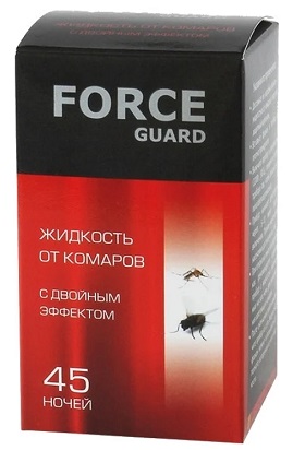 Жидкость от комаров (красная) 45 ночей, 39 мл Force Guard